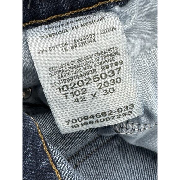 Lee Men’s Straight Regular Fit 42X30 Medium Wash Blue Denim Jeans Lot Of 2 - Picture 6 of 16